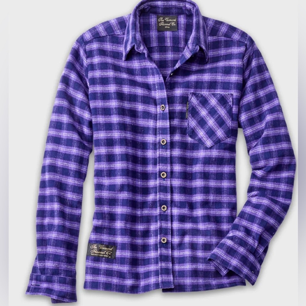 Purple woman’s Large Vermont Flannel shirt